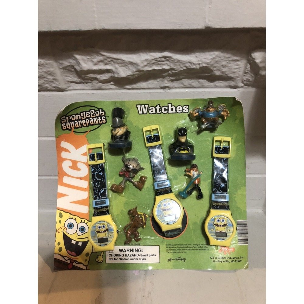 Spongebob Squarepants‎ 2006 Kids Wristwatch Vending Machine Toys Sealed NIP